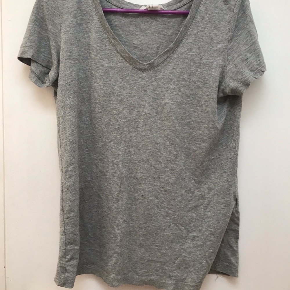 Gray V-Neck